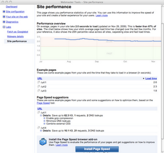 google site performance
