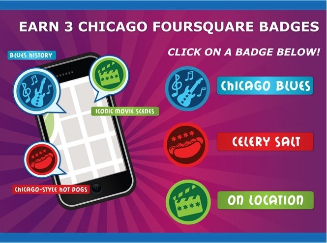 chciago foursquare badges - Stikky Media